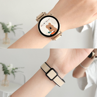 适用华为手表gt4表带gt6gt5新款 腕表智能watch3pro皮质gt3磁吸2