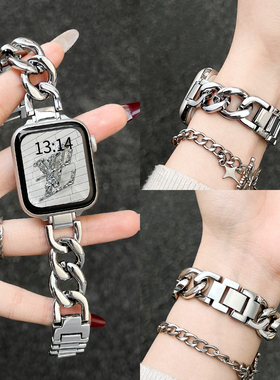 适用华为fit4表带fit3金属新款手表智能watchfit2腕表链夏天女款1