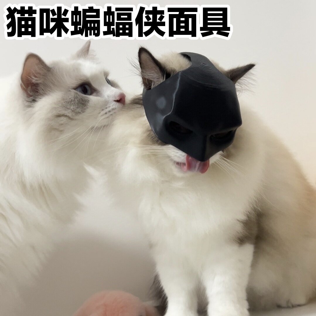 蝙蝠猫复仇者面具创意宠物面罩超帅气头饰小猫小狗蝙蝠侠COS道具