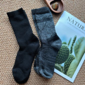款 85%merino wool美利奴羊毛袜四季 毛巾底男女户外徒步登山休闲袜