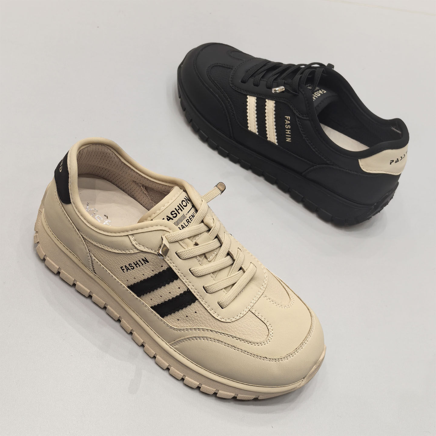 专柜好货真皮超轻休闲运动鞋2025新款乐福鞋女单鞋绑带德训鞋跑鞋,女鞋,休闲板鞋,淘宝优惠券,粉丝福利购,淘宝优惠卷