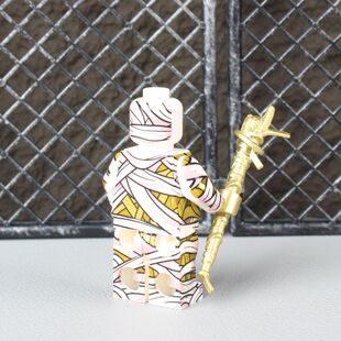 新款地铁人仔沙丘之主木乃伊权杖手办积木人仔玩具七级套动力机甲