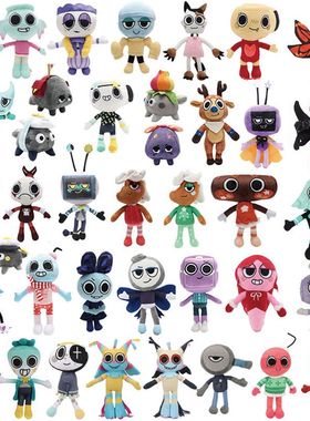 跨境新品丹迪的世界游戏Dandy's  World周边毛绒毛绒玩具公仔玩偶