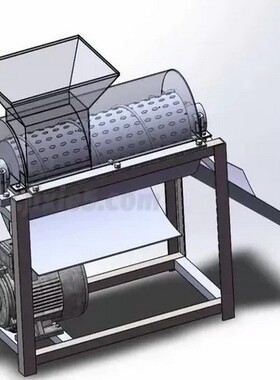 基于SolidWorks的玉米脱粒机设计三维SW2014模型+7张CAD图纸+说明