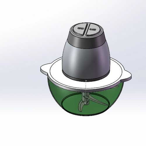 家用绞肉机三维SW模型设计图纸 Solidworks2020建模3D文件可编辑