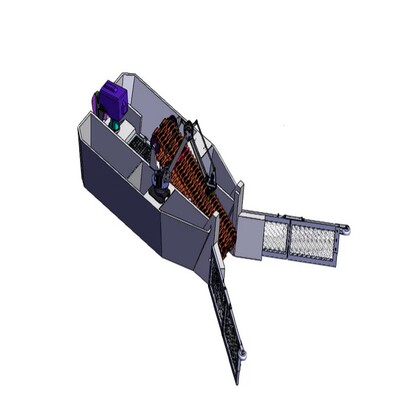 水面垃圾清理机械手三维sw模型设计3D建模solidworks2017三维文件