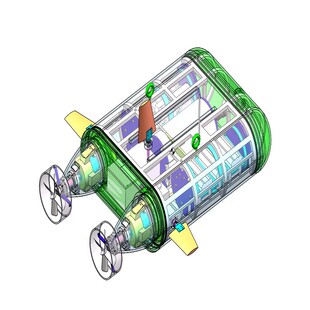 水下机器人设计含三维SW2018模型 3D建模+cad图纸+说明 1266978