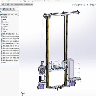双立柱堆垛机设计【含三维SW模型+12张CAD图纸+说明】