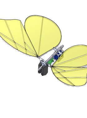 动态仿生蝴蝶设计三维模型SW建模SolidWorks 2022图纸数模资料