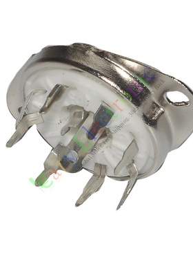 陶瓷GZC8-8-Y八脚电子管管座PCB脚适5B254 4P1S BL21 2j27 4p1s等