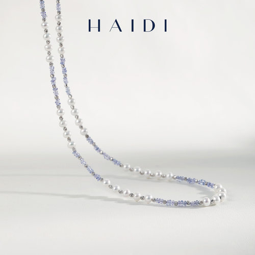 海蒂珠宝【元旦新品】梦里繁花 2-4mm 淡水珍珠项链 S925银设计款
