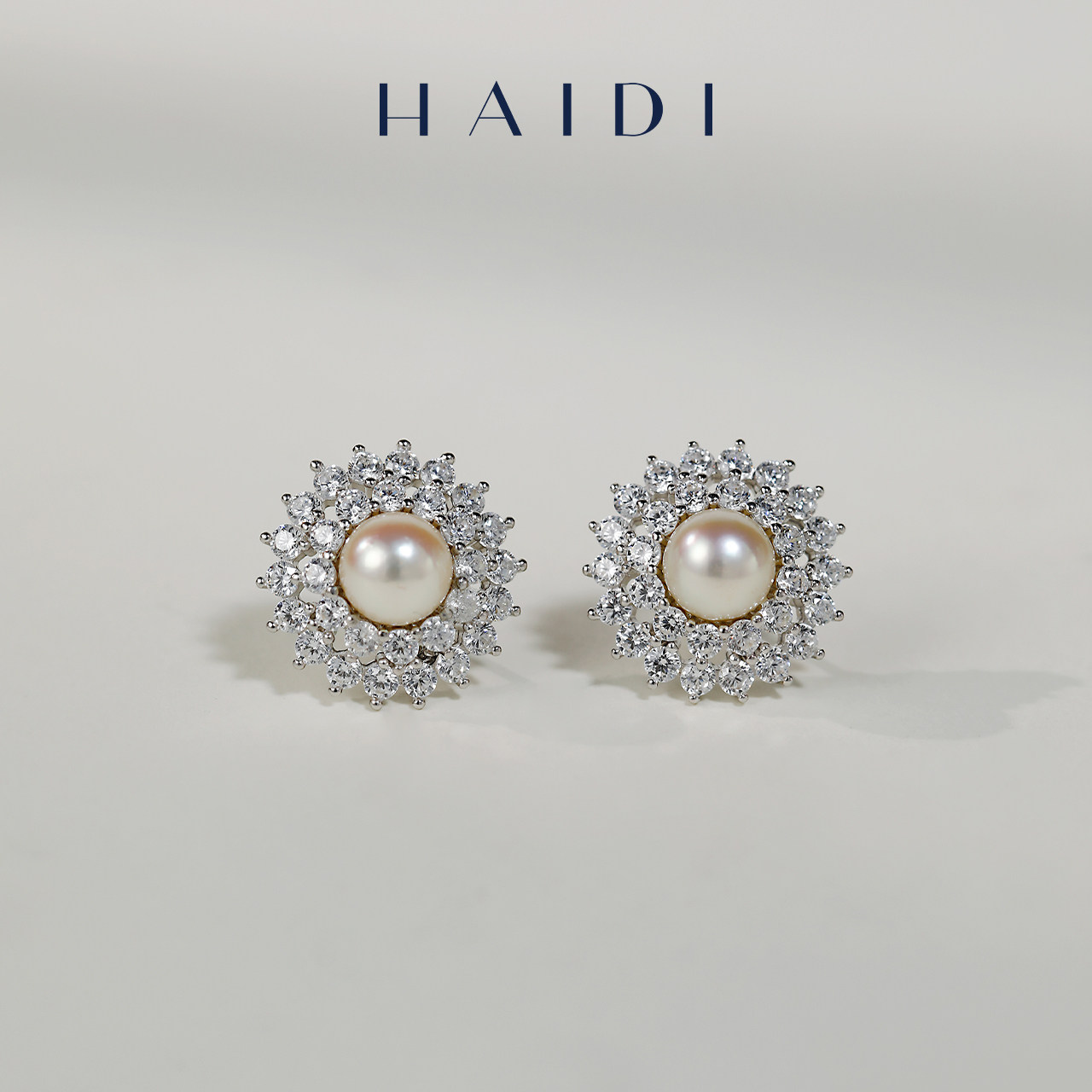 海蒂海蒂【过了腊八就是年】向阳花6-7mm海水akoya珍珠耳钉S925银,珠宝/钻石/翡翠,耳饰,淘宝优惠券,粉丝福利购,淘宝优惠卷