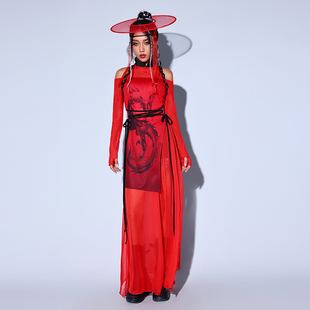 国潮风酒吧ds演出服新款夜店大气女歌手领舞服性感爵士gogo舞台装