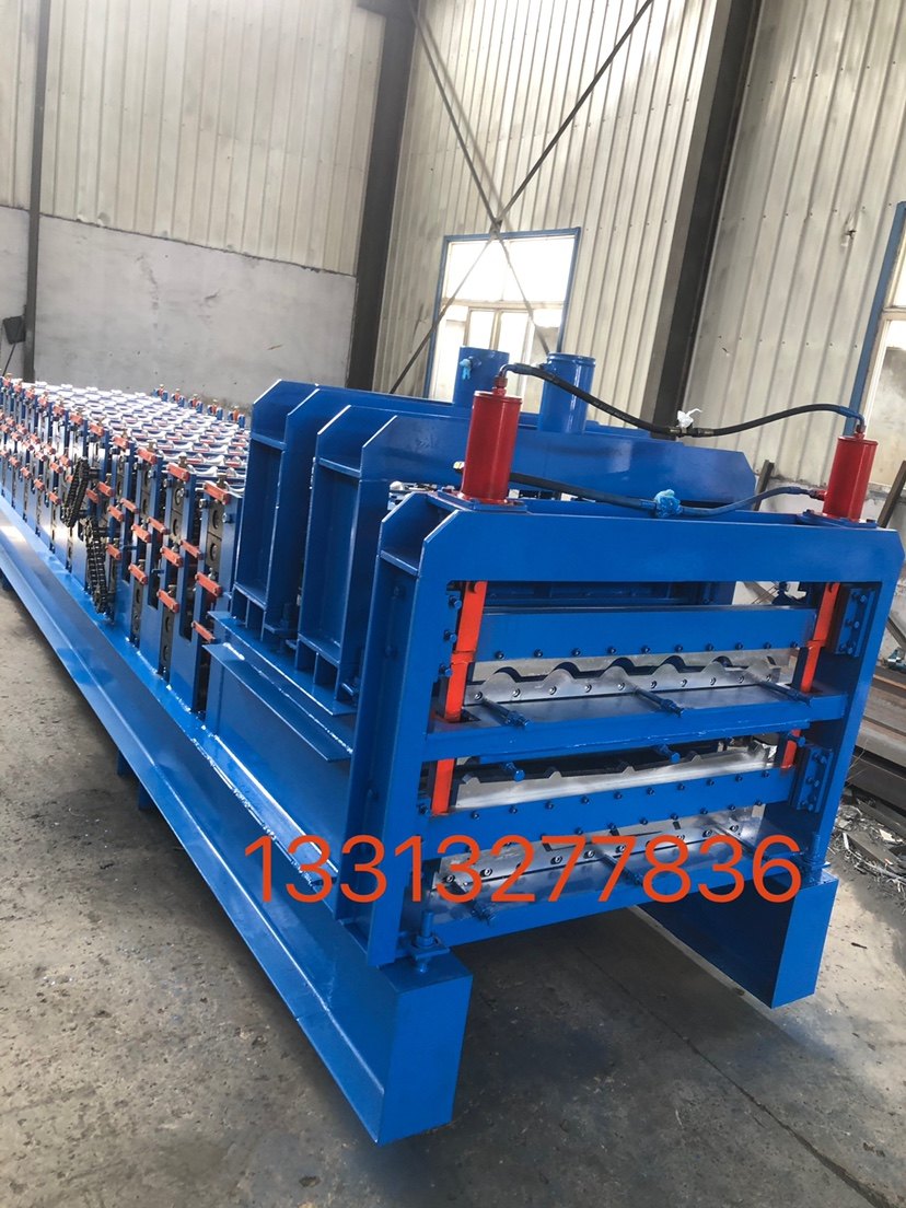 三层琉璃瓦压瓦机防树脂瓦竹节瓦两用通用压瓦机彩钢琉璃瓦压瓦机
