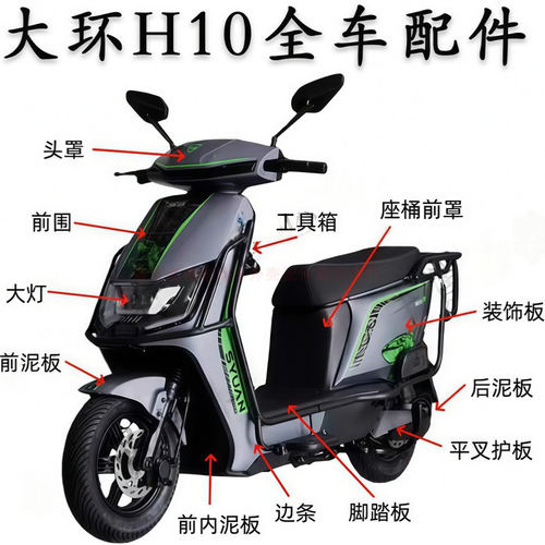 大环H10绿源ZYK电动车外壳配件壳