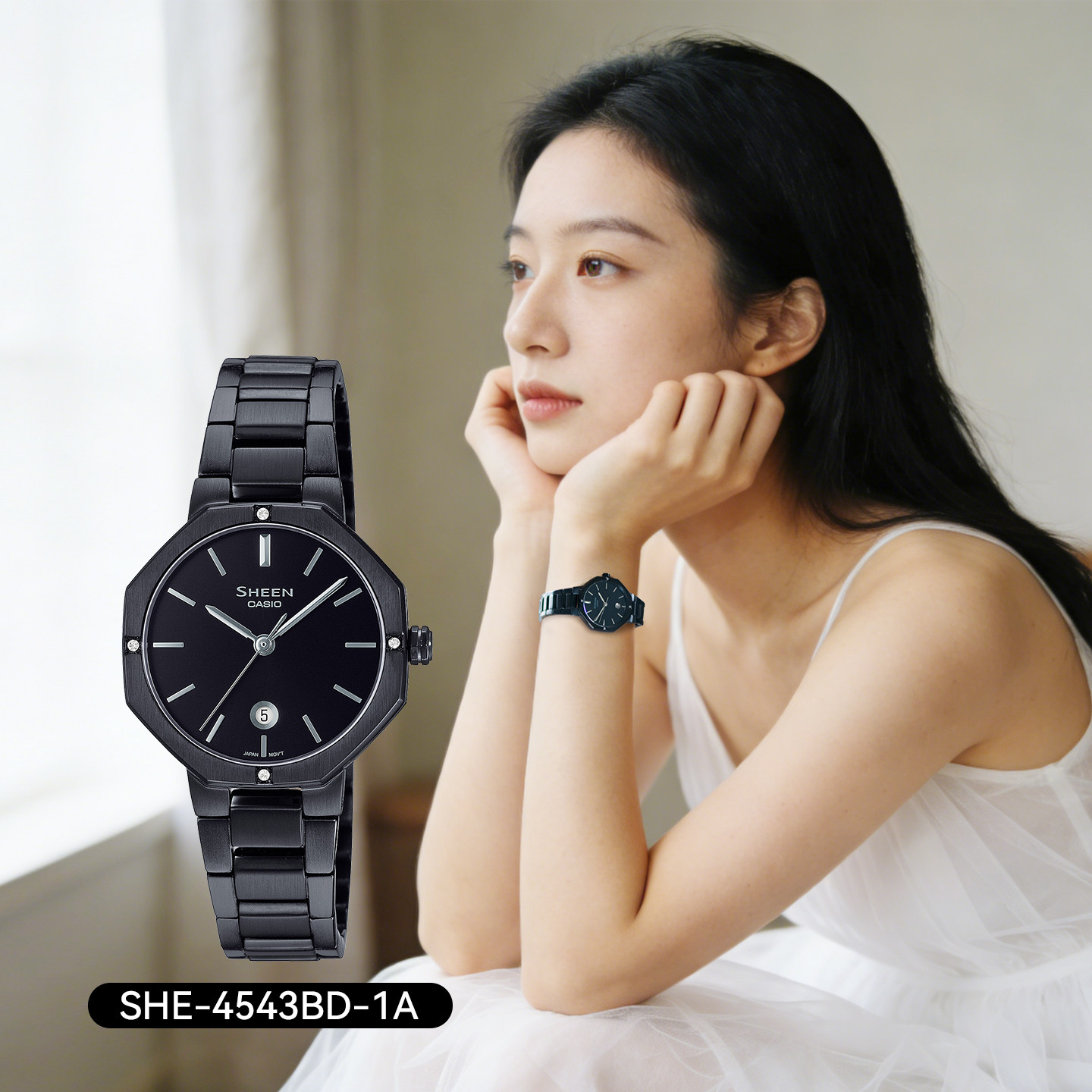 卡西欧手表女表轻奢正品学生表初高中生小表盘女士手表节日礼物