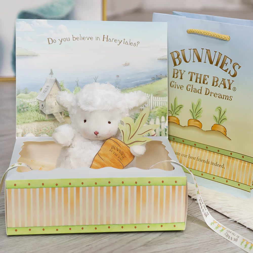 美国正版小羊安抚公仔小坐羊玩具