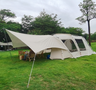 660侧翼小顶帐篷专用前厅天幕定制 091 日本户外隧道帐671 671iv