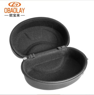 滑雪镜盒储存盒防水抗压耐磨超大眼镜盒黑色成人 滑雪镜收纳盒子