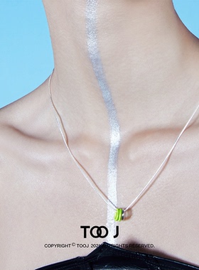 原创设计银色镀金三色项链