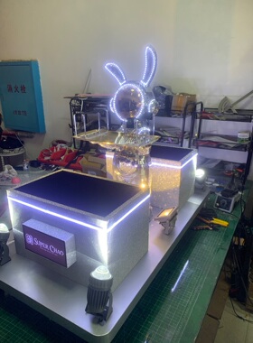 酒吧太空人礼炮车出品轿子炮王道具发光充电定制