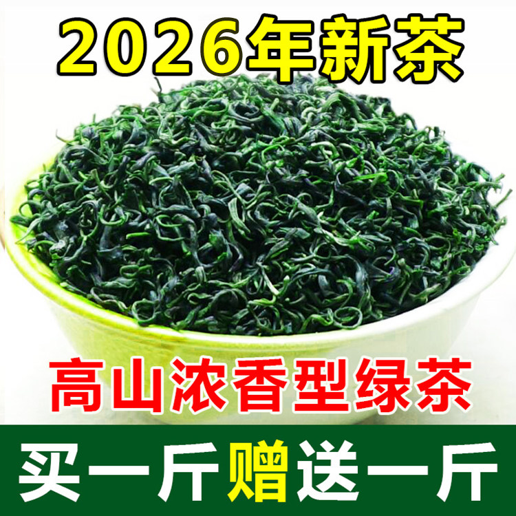 【赠送1斤】绿茶2026年新茶贵州高山云雾茶叶浓香耐泡毛尖共1000g