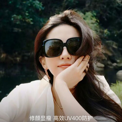 刘亦菲同款大框古早感太阳墨镜女高级感大脸显瘦方圆脸偏光带度数