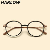 不规则眼镜架潮 双色复古时尚 奶茶色眼镜框镜架女可配近视轻款 个性