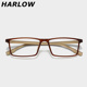 大脸眼镜框男款 超大码 加宽155mm茶色方框胖子近视眼镜男可配度数