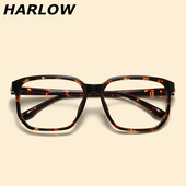 豹纹眼镜框可配镜片男女近视韩版 大脸复古玳瑁镜框TR90大框眼镜架