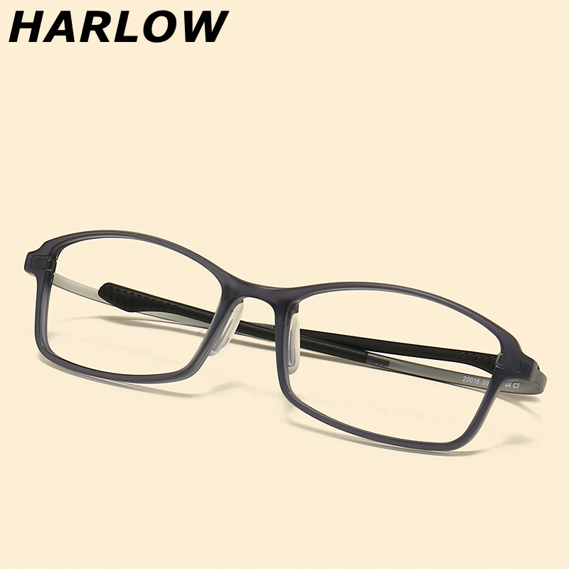 Harlow灰色塑料日系近视眼镜框潮