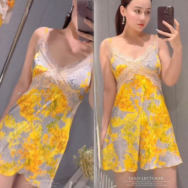 冰丝宽松大码睡衣女夏薄款