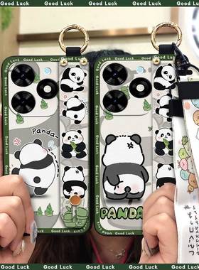 适用Tecno Spark Go 2024/Spark20C/传音BG6/POP8手机壳熊猫青春