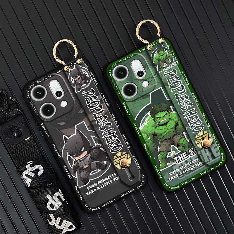 适用OPPO Reno14 5G手机壳新款动漫挂绳腕带质感硅胶全包卡通