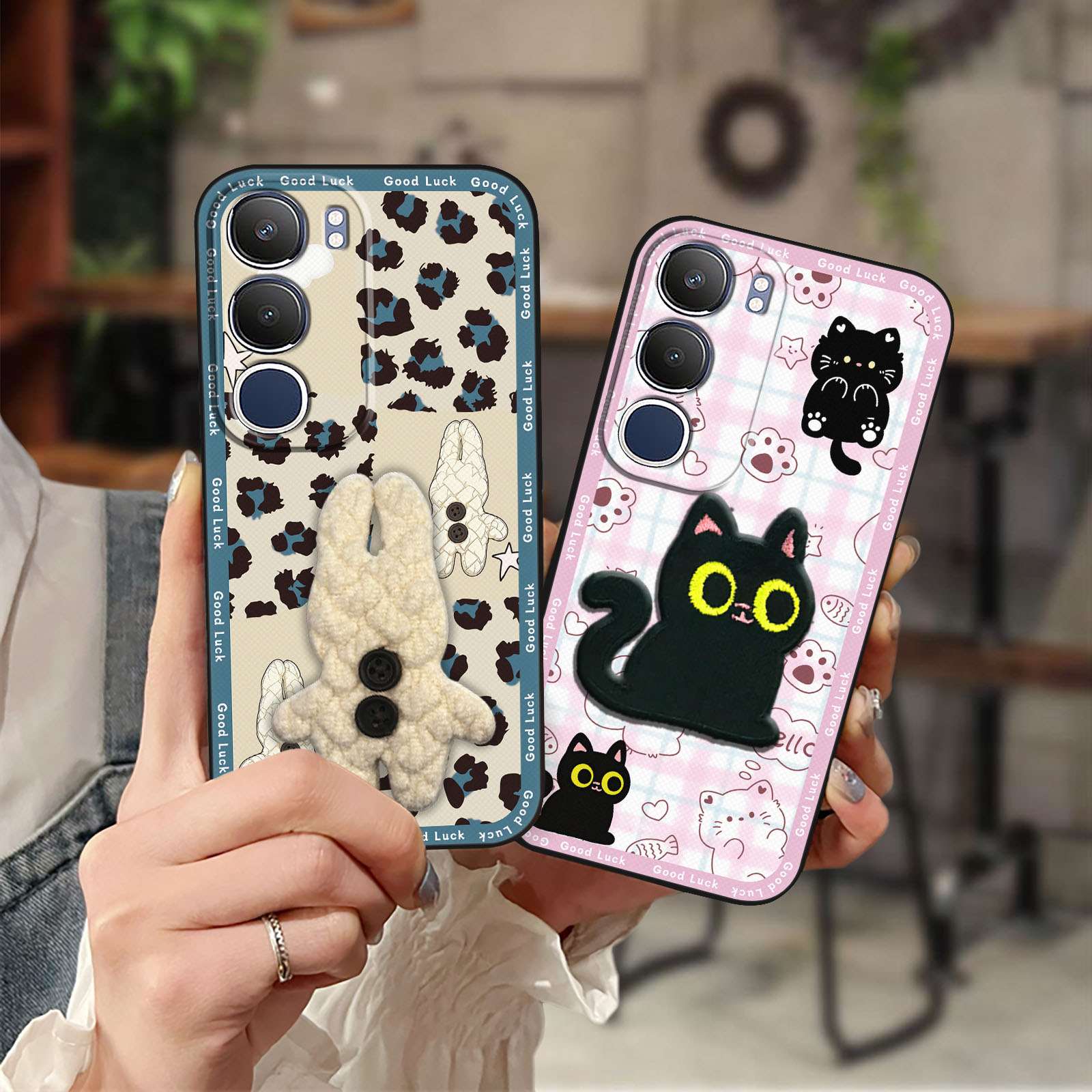 适用VIVO Y19S 4G/Y29 5G手机壳搞怪3D可爱潮流青春情侣刺绣质感
