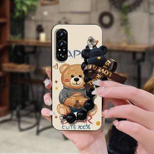 7代手机壳小熊手链奢华软壳趣味质感 索尼1 适用索尼Xperia1 vii