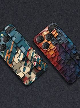 适用凌度Shark9 5G/Blackview Shark9 5G手机壳硅胶成熟素色支架