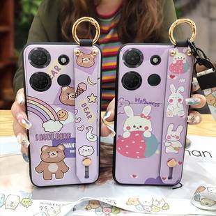 T442A T442M T442J手机壳质感潮流液态趣味挂绳支架 503 适用TCL