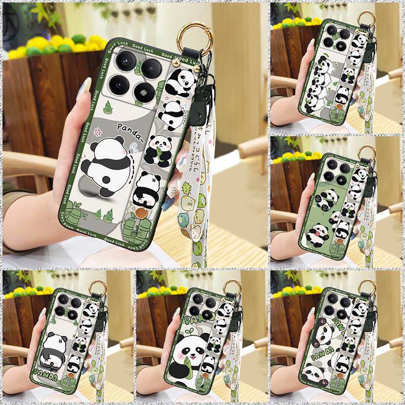 适用红米K70E/小米Poco X6 Pro 5G手机壳硅胶趣味质感腕带指环