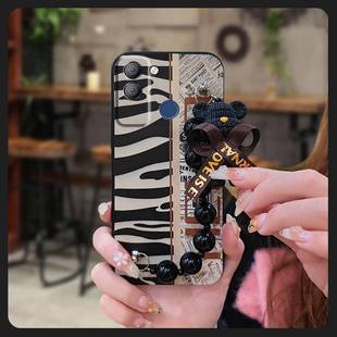 传音BD4手机壳趣味小熊手链潮流散热简约 LTE 适用Tecno POP5