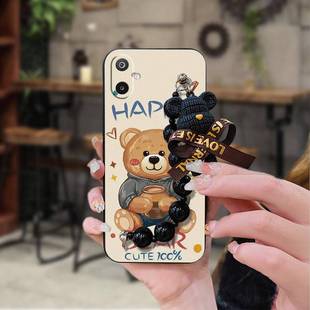 M06 E066B手机壳潮流黑珍珠挂饰青春创意 适用三星F06