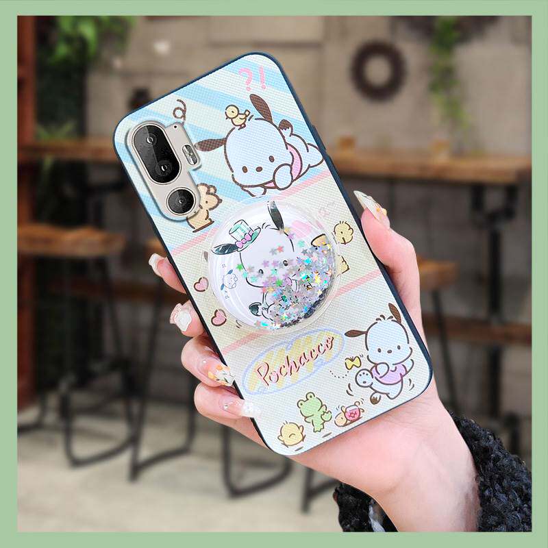 适用HTC U24 Pro手机壳潮流趣味流沙质感旋转青春硅胶简约奢华