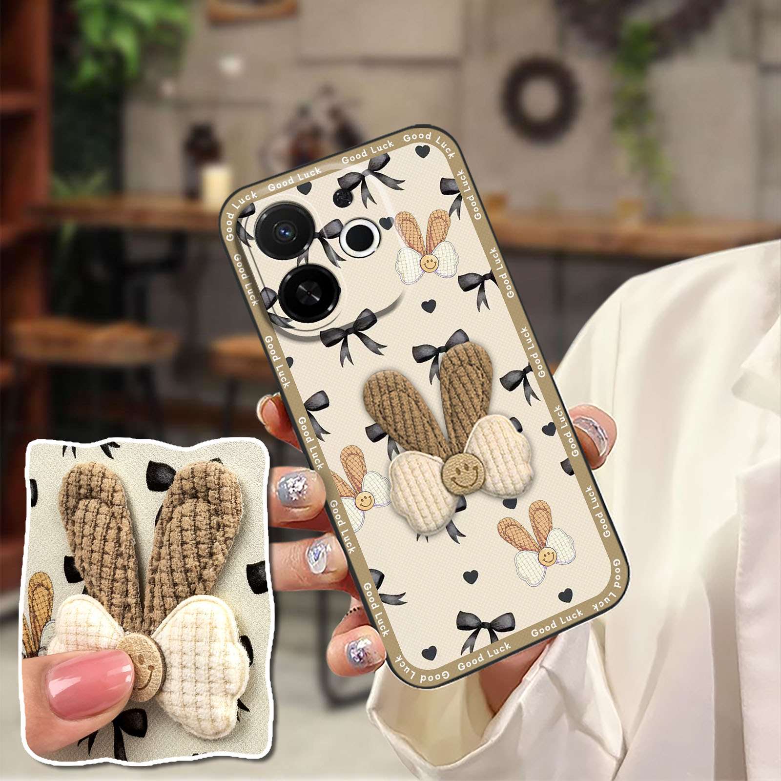 适用Tecno Spark30C 5G/传音POP9 5G手机壳硅胶布贴立体卡通潮流