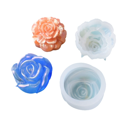 Трехмерная силиконовая форма ручной работы, аксессуар, 3D цветок