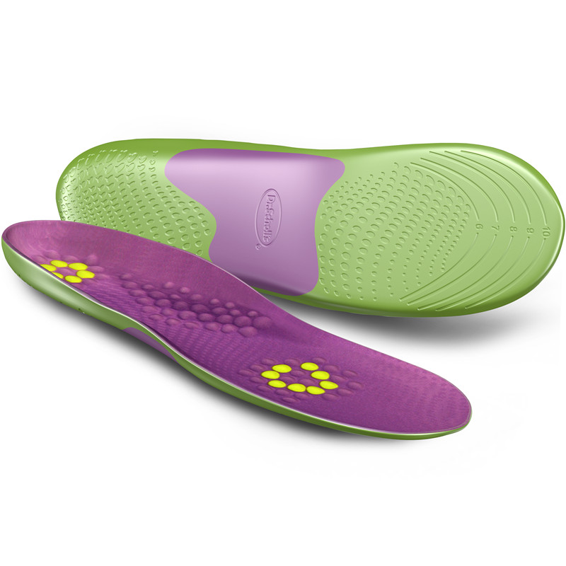 Dr.scholl's爽*健正品运动加强支撑型透气缓解足弓后跟疼痛PU鞋垫