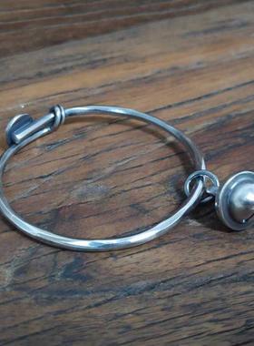 做旧过程推拉原创首饰999银复古