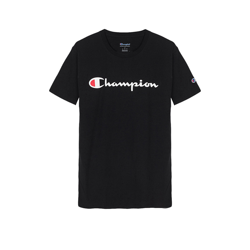 Champion/冠军短袖T恤男正品草写logo圆领短袖T恤男潮男女情侣款-封面