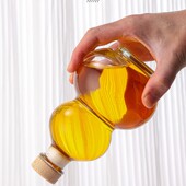 福禄自酿酒冷萃泡茶杯 网红葫芦瓶带手提绳玻璃葫芦酒瓶1斤装 包邮