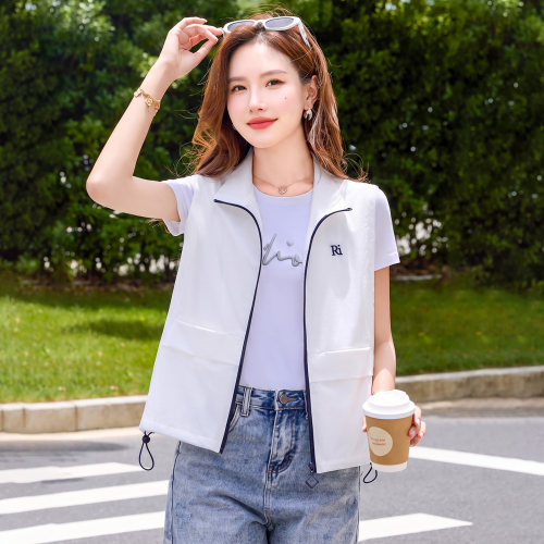 马甲女夏季时尚洋气薄款马夹外套