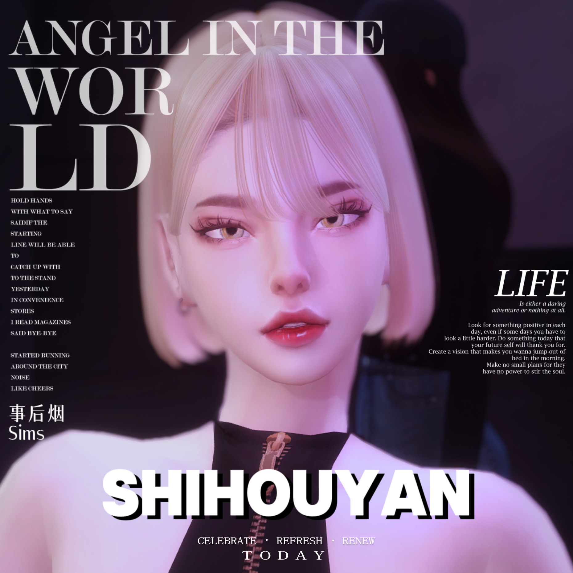 【julibee】34拜耳  模拟人生4游戏人物角色sims捏脸小人数据